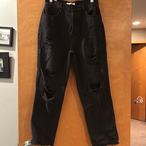 Trendy PacSun black faded denim size 27